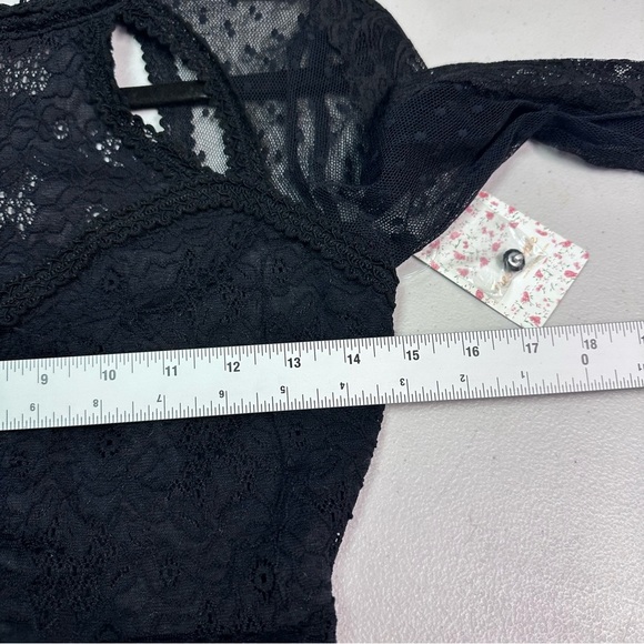 Free People Elegant Black Lace Dress Size S - Picture 4 of 6